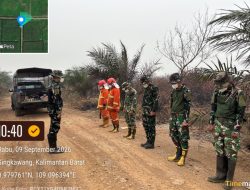 Gerak Cepat Babinsa Koramil 1202-04/Singkawang Timur Cegah Api Kembali Membesar Di Mayasopa