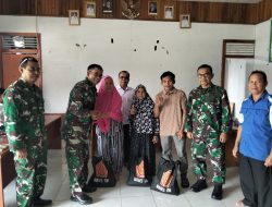 TNI Hadir Di Nanga Betung Edukasi Bahaya Karhutla Dan Salurkan Bantuan Bagi Warga Terdampak