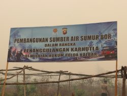 Di Tengah Kemarau Polda Kalbar Perkuat Bantuan Untuk Masyarakat