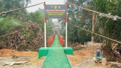 Kodim 1204/Sanggau Dukung Pembangunan Jembatan Perintis Garuda Di Desa Gunam