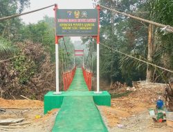 Kodim 1204/Sanggau Dukung Pembangunan Jembatan Perintis Garuda Di Desa Gunam