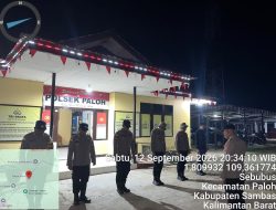 Cegah Karhutla Polsek Paloh Dan BKO Brimob Patroli Malam Di Wilayah Rawan Kebakaran