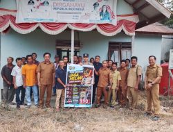 Perkuat Pencegahan Karhutla Desa Nanga Mancur Bentuk Satgas Bersama Polsek Sayan