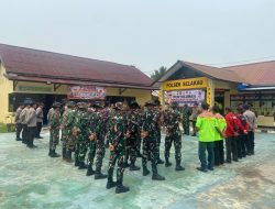 Hadirkan Forkopimcam Dan Warga Tim Penyuluhan Mabes TNI Laksanakan Penyuluhan Karhutla Di Mapolsek Selakau