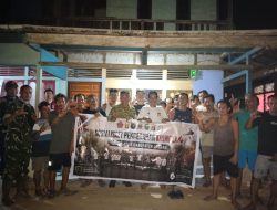 Hingga Malam Tim Mabes TNI Gencarkan Edukasi Pencegahan Karhutla Di Desa Sumedang