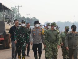 Dampingi Pangdam XII/Tanjungpura Kapolres Ketapang Tinjau Karhutla Dan Ketersediaan Air Warga