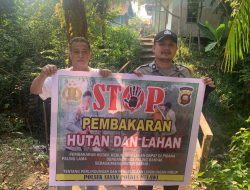 Tak Kenal Lelah Polres Melawi Dan Polsek Serta  Jajaran Gencarkan Pencegahan Karhutla