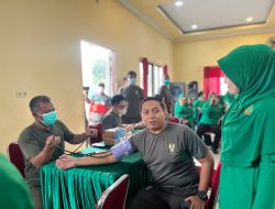 Semarak HUT TNI Ke-81 Kodim 1204/Sanggau Gelar Donor Darah