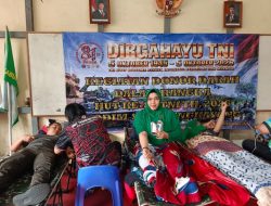 Aksi Kemanusiaan Jelang HUT TNI Ke-81 Kodim 1209/Bengkayang Menggelar Baksos Donor Darah