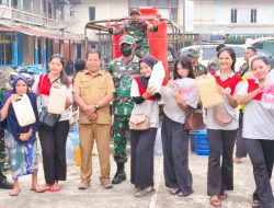 Koramil 1205-14/Sayan Salurkan Air Bersih Di Tengah Kemarau