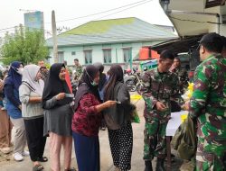 Sambut Peringatan HUT TNI Ke-81 Kodim 1208/Sambas Gelar Bazar Murah Untuk Masyarakat