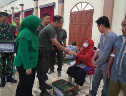 Gelar Bakti Sosial Korem 121/Abw Peringati HUT Ke-81 TNI