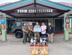 BRI Serahkan 20 Unit Pompa Air Kepada Kodim 1204/Sanggau Untuk Dukung Penanganan Dampak Karhutla