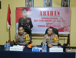 Kapolres Ketapang Kunjungi Polsek Manis Mata Tekankan Pengabdian Dan Kedekatan Dengan Masyarakat
