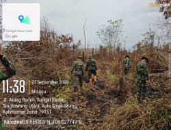 Tak Beri Celah Api Kembali Membara TNI Perketat Patroli Karhutla Di Singkawang Utara
