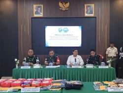 Danrem 121/Abw Serahkan Barang Bukti Belasan Kilogram Sabu Hasil Penggagalan Di Perbatasan RI-Malaysia Ke BNNP Kalbar