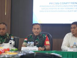 Barang bukti Sabu 16,4 Kg Dari Perbatasan RI-Malaysia Diserahkan Danrem 121/Abw Selaku Dankolakops Wakili Pangdam XII/Tpr Kepada BNN Kalbar
