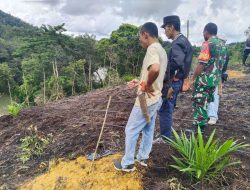 Jaga Hutan Dan Lingkungan Sertu Asi Imbau Warga Banua Sadap Tak Membakar Ladang Sembarangan