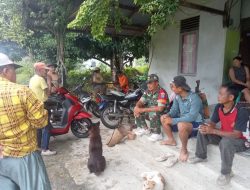 Babinsa Embaloh Hulu Terjun Langsung Edukasi Warga Desa Rantau Prapat Cegah Karhutla