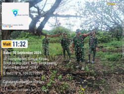 Api Dipadamkan Kewaspadaan Tak Padam Kodim 1202/Skw Perketat Pengawasan Karhutla Di Singkawang