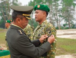 Kasrem 121/Abw Pimpin Acara Laporan Korps Dan Pelantikan Kenaikan Pangkat Berharap Para Prajurit Tingkatkan Disiplin Dan Tanggung Jawab