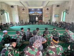 Gelar Doa Bersama Dalam Rangka HUT Ke-81 TNI Korem 121/Abw Pererat Semangat Kebersamaan Dan Persatuan