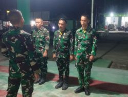 Pastikan Titik Hotspot Padam Koramil 03/Tebas Rutin Laksanakan Patroli Malam Hari