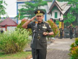 Pimpin Ziarah Nasional Dalam Rangka HUT Ke-81 TNI Danrem 121/Abw  Teladani Nilai-Nilai Perjuangan Para Pahlawan