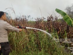 Gerak Cepat Tangani Karhutla Di Sukabangun Dalam, Polres Ketapang Bersama Damkar Berhasil Padamkan Api