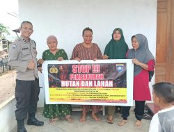 Cegah Karhutla Sejak Dini  Polsek Benua Kayong Gencarkan Patroli Preventif Dan Sosialisasi Kepada Masyarakat