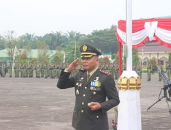 Penuh Khidmat Dandim 1206/Putussibau Pimpin Upacara HUT TNI Ke-81 Di Kabupaten Kapuas Hulu