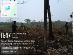 Kodim 1202/Singkawang Intensifkan Patroli Cegah Karhutla Di Sungai Rasau Dan Setapuk Kecil