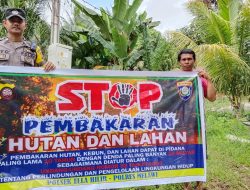 Cegah Karhutla Sejak Polres Melawi Melalui Polsek Jajaran Gencarkan Patroli Dan Sosialisasi Kepada Masyarakat