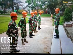 Cegah Karhutla Koramil 1210-01/Menjalin Intensifkan Patroli Di Desa Menjalin