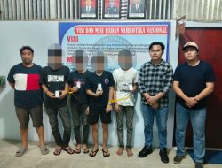 Respons Cepat Laporan 110 Polres Sintang Amankan Empat Pria Diduga Terkait Narkotika Di Penginapan