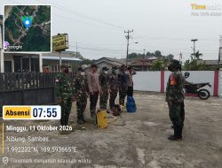 Posal Temajuk Bersama Tim Gabungan Tangani Titik Api Di Dusun Camarbulan