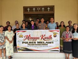 Minggu Kasih Di Gereja GMII Eben Haezer Polsek Nanga Pinoh Ajak Jemaat Perkuat Toleransi Dan an Jaga Kamtibmas