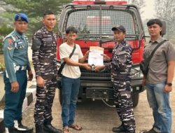 Lanal Ketapang Terima Kendaraan Dinas Pemadam Kebakaran Dari Kemhan RI