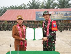 Kodim 1210/Landak Gelar TMMD Ke-130 Tahun 2026 Bupati Landak Resmi Buka Program Pembangunan Desa Di Amboyo Selatan