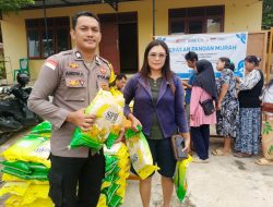Gerakan Pangan Murah Polri Di Beduai 2 Ton Beras SPHP Ludes Diserbu Warga