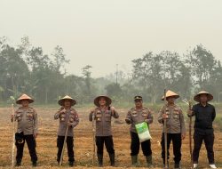 Terus Dorong Jajaran Perkuat Ketahanan Pangan Polres Melawi Sulat Lahan Tidur Jadi Area Produktif