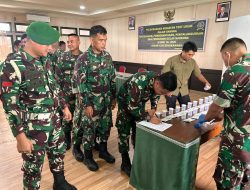 Ciptakan Lingkungan Kerja Bebas Narkoba Kodim 1202/Singkawang Gelar P4GN