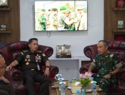 Jalin Komunikasi Dan Koordinasi Kasrem 121/Abw Terima Kunjungan Aspidmil Kejati Provinsi Kalimantan Barat