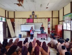 Bentuk Generasi Muda Berkarakter Dan Cinta Tanah Air Kopka Lili Jeri Gelar Pembinaan Bela Negara Di SMPN 3 Satap Sri Wangi