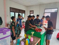 Hangat Dan Kompak Sebelum Beraksi Satgas TMMD Ke-130 Kodim 1209/Bengkayang Nikmati Sarapan Bersama Warga