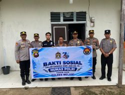 AKP Markus S.Sos Pimpin Bakti Sosial Hari Jadi Humas Polri Ke-75 Di Gereja Katholik Santo Petrus Labang
