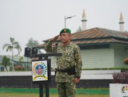 Upacara 17-an Bulan Oktober 2026 Kasrem 121/Abw Bacakan Amanat Panglima TNI