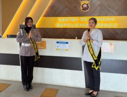 Senyum Sapa Dan Salam Polwan Polres Landak Hadir Sebagai Pemandu Pelayanan Publik