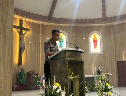 Hadir Di Tengah Umat Polres Ketapang Gelar Minggu Kasih Di Gereja Santo Agustinus Payak Kumang