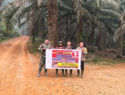 Cegah Karhutla Sejak Dini Polsek Sandai Bersama BKO Dit Samapta Polda Kalbar Gencarkan Patroli dan Sosialisasi Kepada Warga